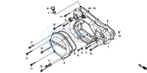 CR250R drawing RIGHT CRANKCASE COVER