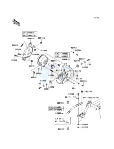 KVF750_4X4_EPS KVF750GCS EU GB drawing Headlight(s)