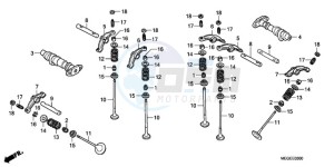 VT750CA9 UK - (E / MKH ST) drawing CAMSHAFT