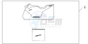 CBR600RA9 UK - (E / ABS) drawing INDOOR CYCLE COVER