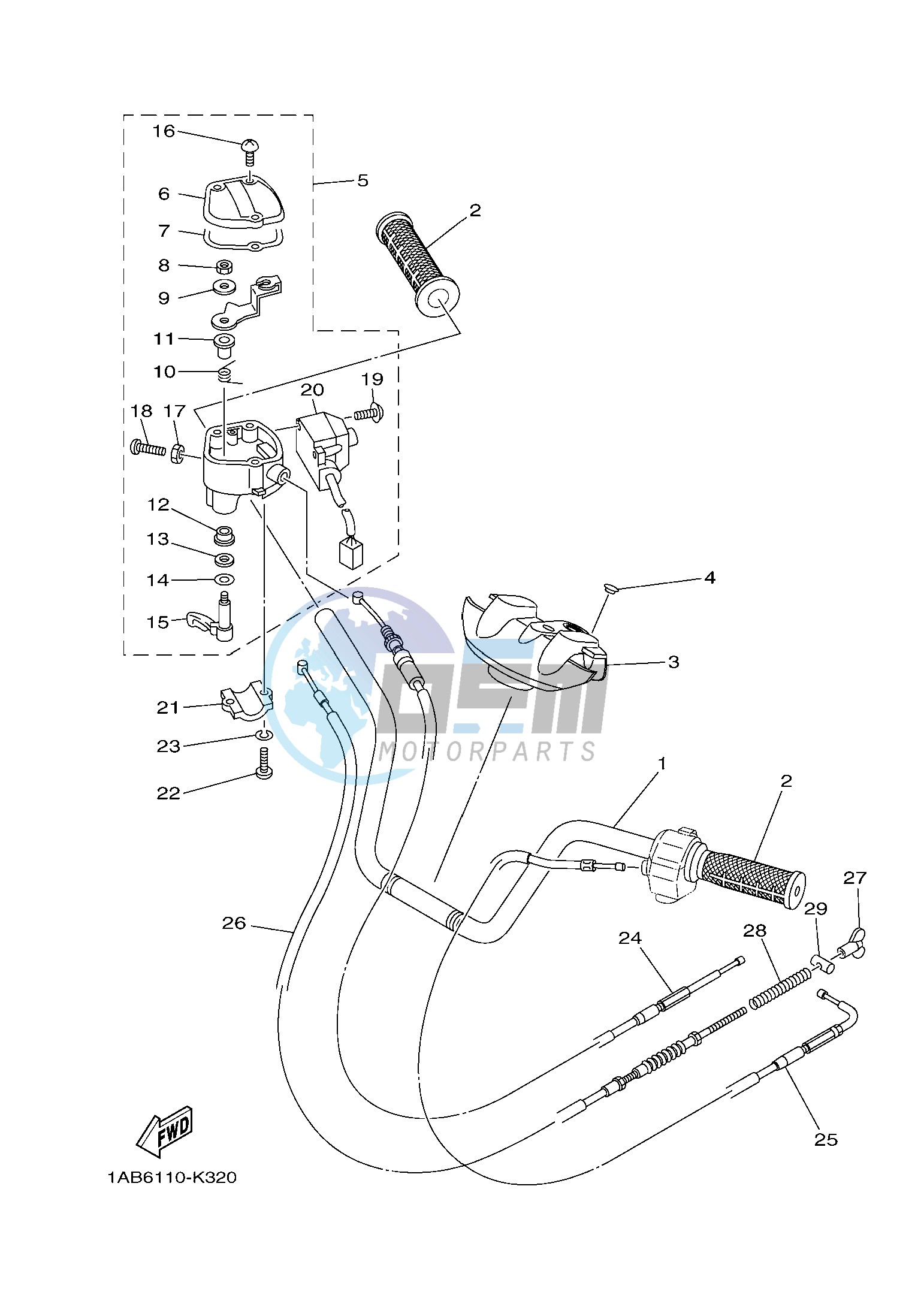 STEERING HANDLE & CABLE