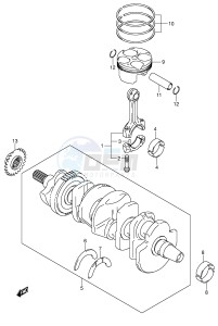 GSX-R600 (E2) drawing CRANKSHAFT