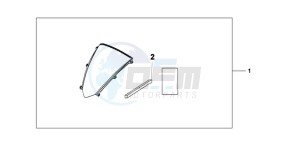 CBR600RR9 UK - (E / MME) drawing WINDSCREEN