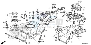 TRX420FM2G TRX420 ED drawing FUEL TANK