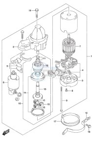 DF 200AP drawing Starting Motor