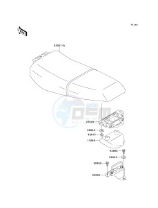 JH 1100 A [1100 ZXI] (A6-A8) [1100 ZXI] drawing SEAT