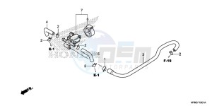 CB1000RAD CB1000R ABS E drawing AIR INJECTION CONTROL VALVE