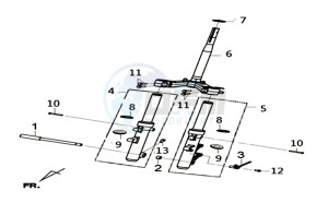 JOYMAX Z 125 (LW12W1-EU) (L9-M0) drawing STRG. STEM - R-L CUSHION