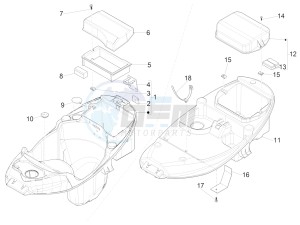 Liberty 50 4T PTT 2017 (B-NL) (B-NL) drawing Helmet housing - Undersaddle