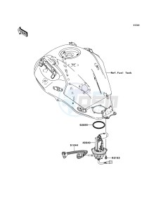 VERSYS KLE650A8F GB XX (EU ME A(FRICA) drawing Fuel Pump