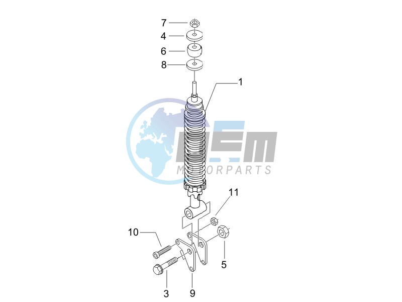 Rear suspension - Shock absorber/s