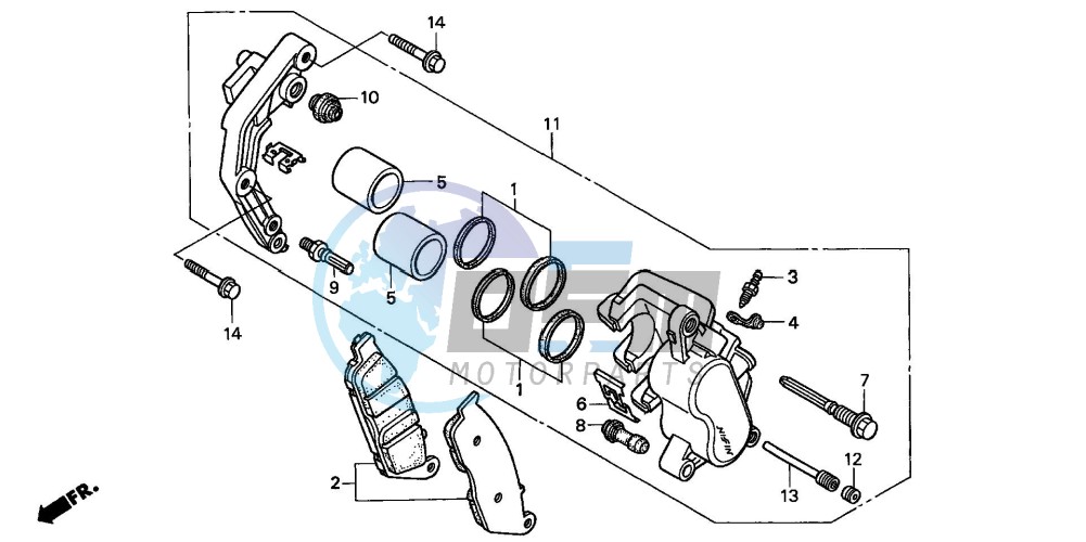 FRONT BRAKE CALIPER