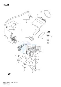 GSX1250FA (E28) drawing ELECTRICAL (GSX1250FAL1 E33)