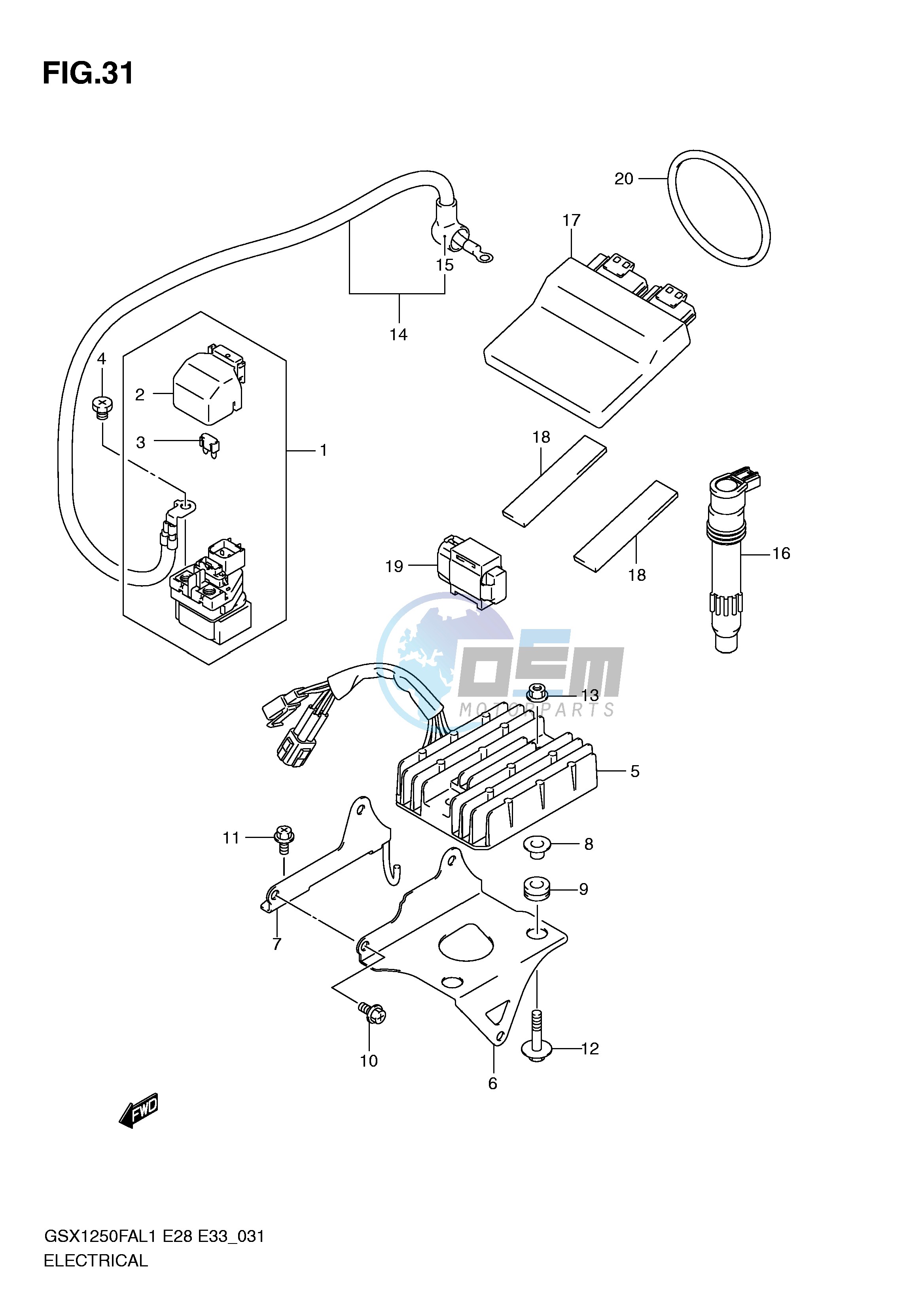 ELECTRICAL (GSX1250FAL1 E33)