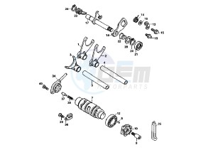 V RAPTOR 1000 drawing GEAR SHIFTING