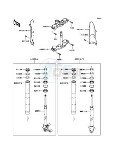 D-TRACKER 125 KLX125DCF XX (EU ME A(FRICA) drawing Front Fork