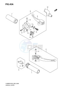 VL800 (E3-E28) VOLUSIA drawing HANDLE LEVER (MODEL K7 K8 K9 L0)