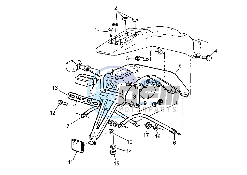 BRACKET, LICENCE EURO KIT