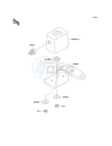 KLX 650 D [KLX650R] (D1) [KLX650R] drawing METER-- S- -