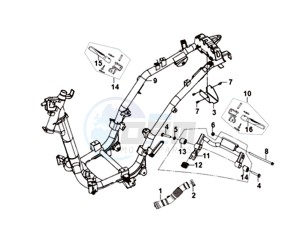 SYMPHONY SR 50 (L8) EU drawing FRAME / ENGINE MOUNT