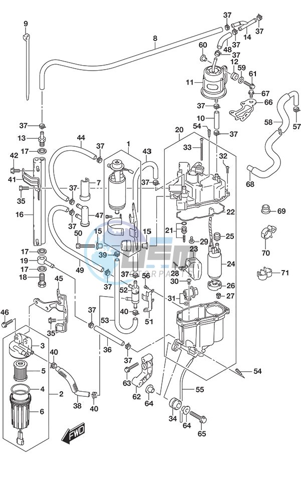 Fuel Pump/Fuel Vapor Separator