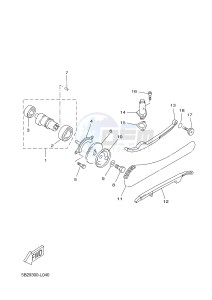 VP250 X-CITY (5B2C 5B2C 5B2C) drawing CAMSHAFT & CHAIN