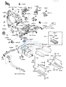 ZX 600 B [NINJA 600RX] (B1) [NINJA 600RX] drawing BATTERY CASE_TOOL CASE