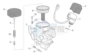 Scarabeo 50 4T E2 drawing Carburettor ii