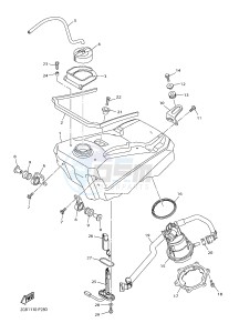 WR250F (2GBC 2GBD 2GBE) drawing FUEL TANK