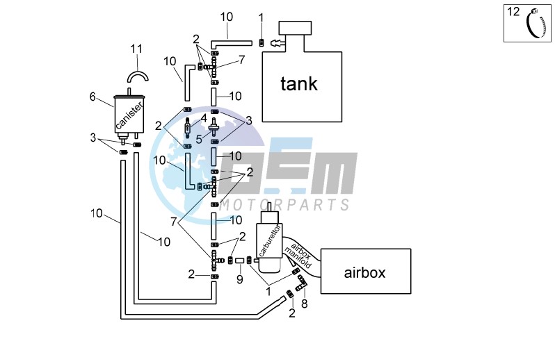 Fuel vapour recover system