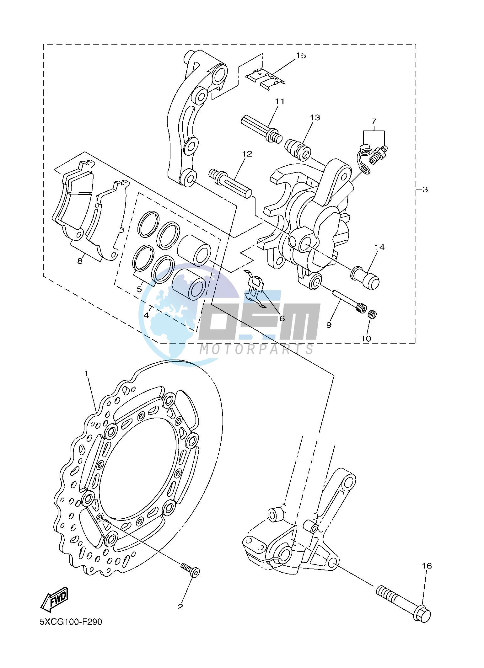 FRONT BRAKE CALIPER