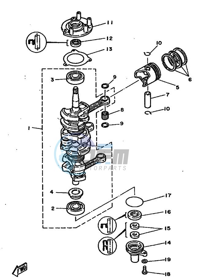 CRANKSHAFT--PISTON