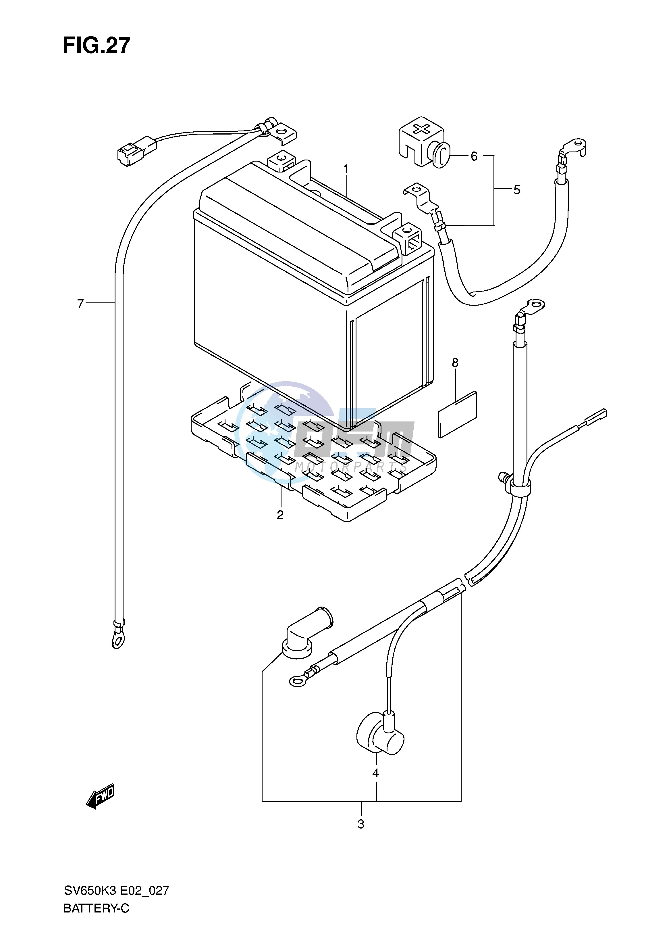 BATTERY (SV650 SV650U SV650S)