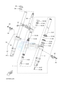 YZF-R125 R125 (5D7F 5D7F 5D7F) drawing FRONT FORK