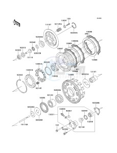 ZR 1200 A [ZX 1200 R] (A1-A3) drawing CLUTCH