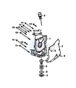 FIDDLE III 125I (XA12W2-EU) (L7-M0) (E4) drawing CRANKCASE RIGHT / START MOTOR