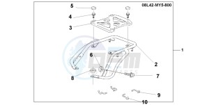 CB500S drawing REAR CARRIER