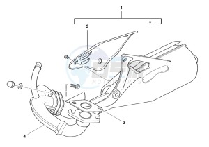 Ark AC 45 Blue-White-Matt Black 50 drawing Silencer