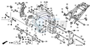 CB600F9 France - (F / CMF 25K) drawing FRAME BODY