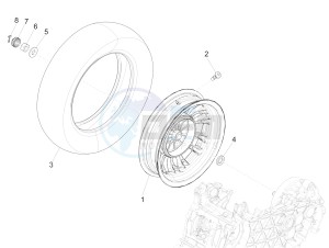 SPRINT 50 4T 3V 25 KMH E4 25 kmh (EMEA) drawing Rear wheel