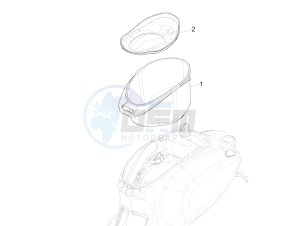 150 4T 3V ie Primavera (APAC, LATAM) (AU, S.A., TH, TN, VT) drawing Helmet huosing - Undersaddle