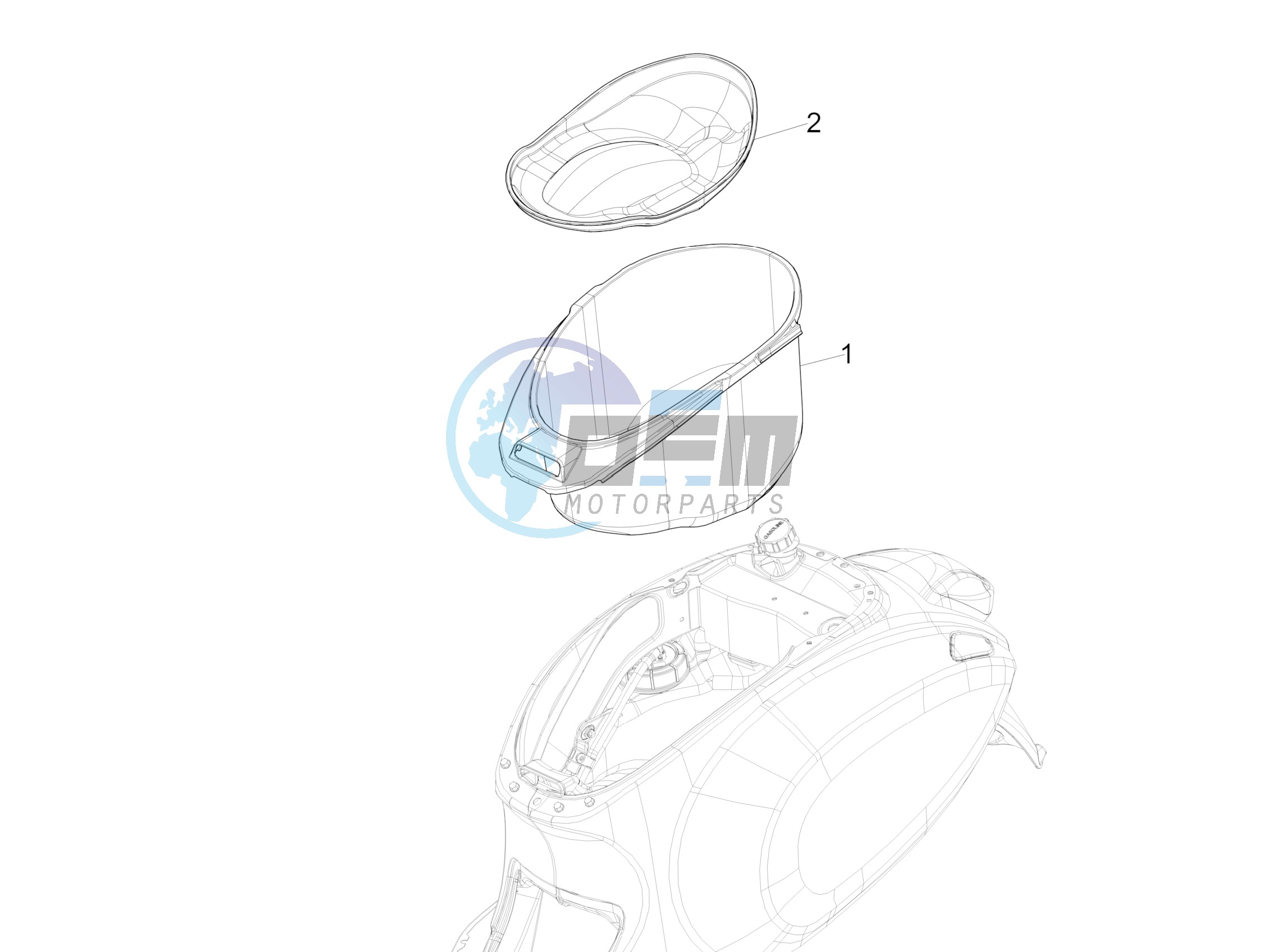 Helmet huosing - Undersaddle