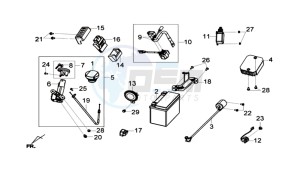 JOYMAX 125 drawing ELECTRONIC PARTS