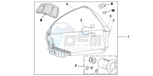 VFR1200FC drawing 45L TOP BOX TITANIUM BLADE