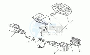 750 X Polizia - PA 2A Serie Polizia/PA 2A Serie drawing Taillight