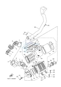 YXM700E YXM700PHE VIKING EPS HUNTER (1XPB) drawing INTAKE