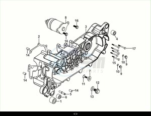 FIDDLE II 50 EFI (AF05W6-NL) (M2) drawing L. CRANK CASE