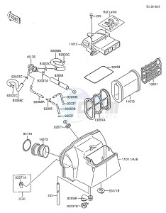 ZX 600 C [NINJA 600R] (C8-C9) [NINJA 600R] drawing AIR CLEANER