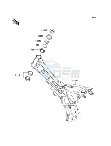 KLX110 KLX110CDF EU drawing Frame