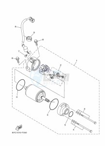 XT250 (B7C3) drawing STARTING MOTOR